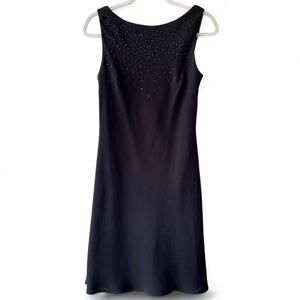 90s Black Beaded Dress